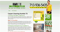 Desktop Screenshot of humblecarpetcleaningtx.com